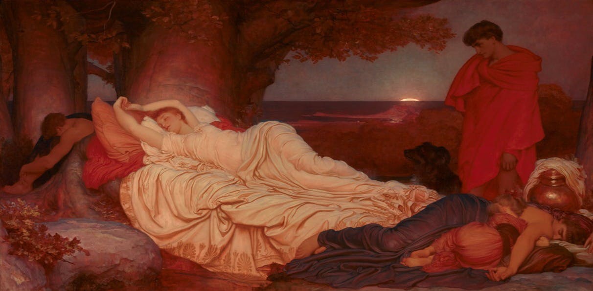 Cymon and Iphigenia, 1884 (Lord Frederic Leighton, England, Art Gallery of NSW)