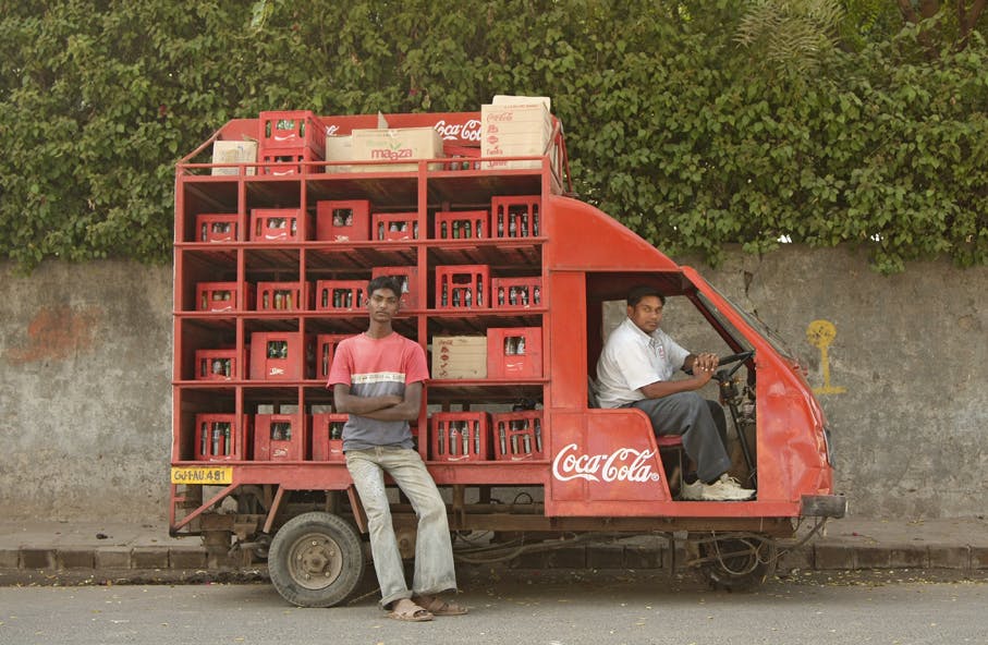 Coca-Cola truck (Meena Kadri, Flickr)