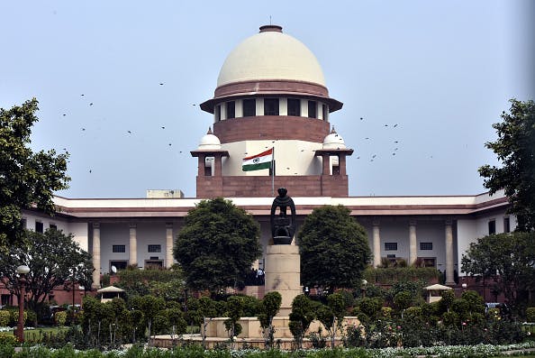 A view of Supreme Court building on February 12, 2018 in New Delhi, India (Photo by Sonu Mehta/Hindustan Times via Getty Images)