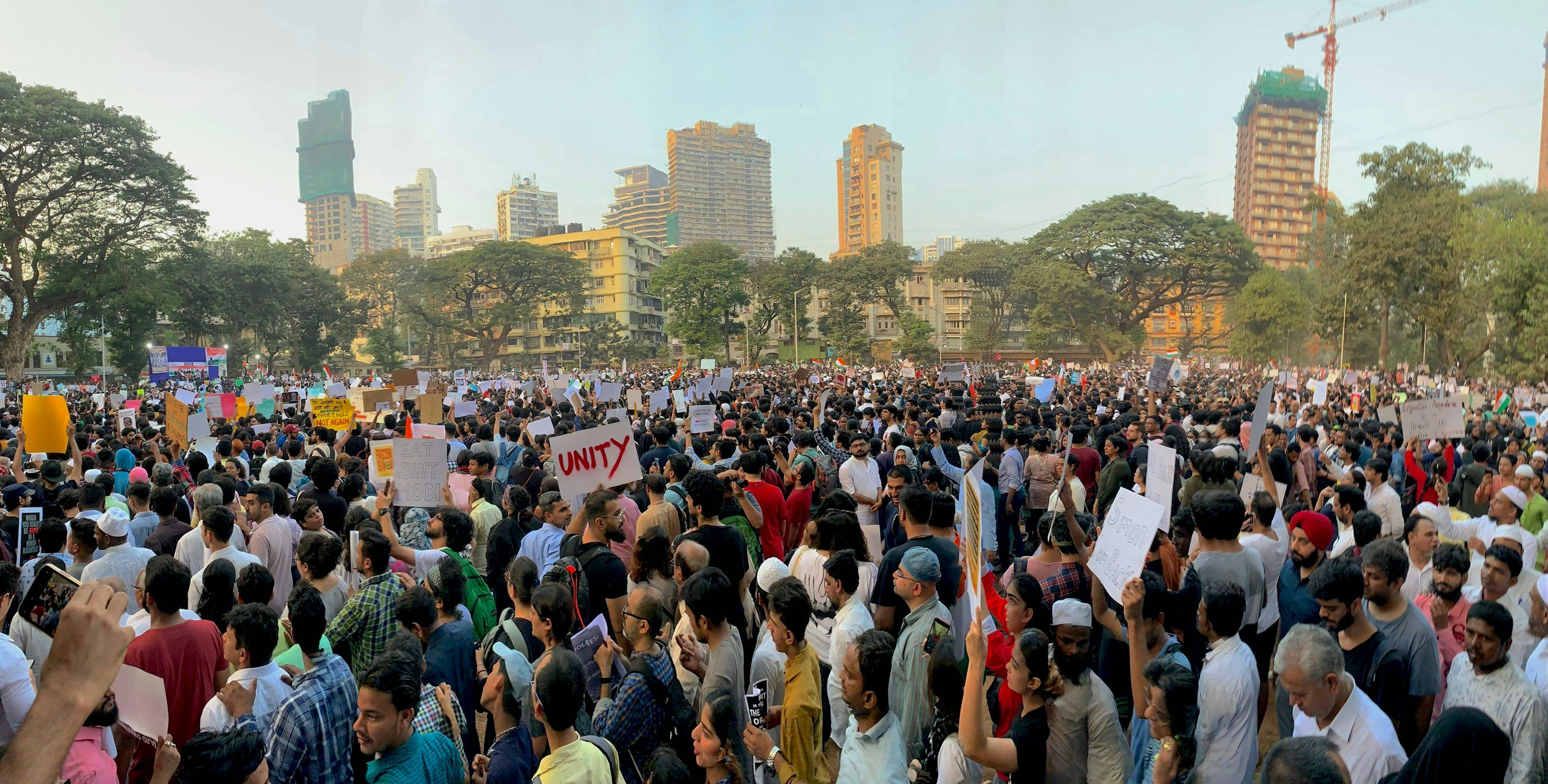 Mumbai Kranti Maidan protests, December 19, 2019 (Sanjena Sathian)