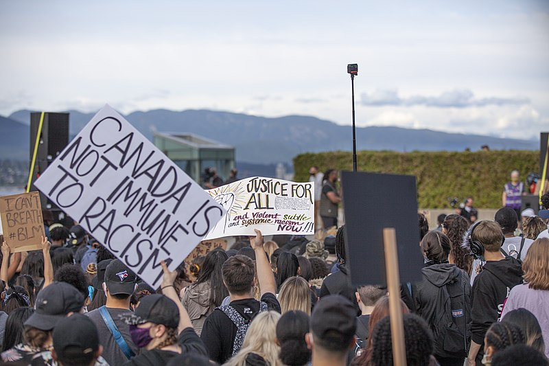 Photo: Creative Commons. June 5, 2020, Anti-racism rally in Vancouver, BC.