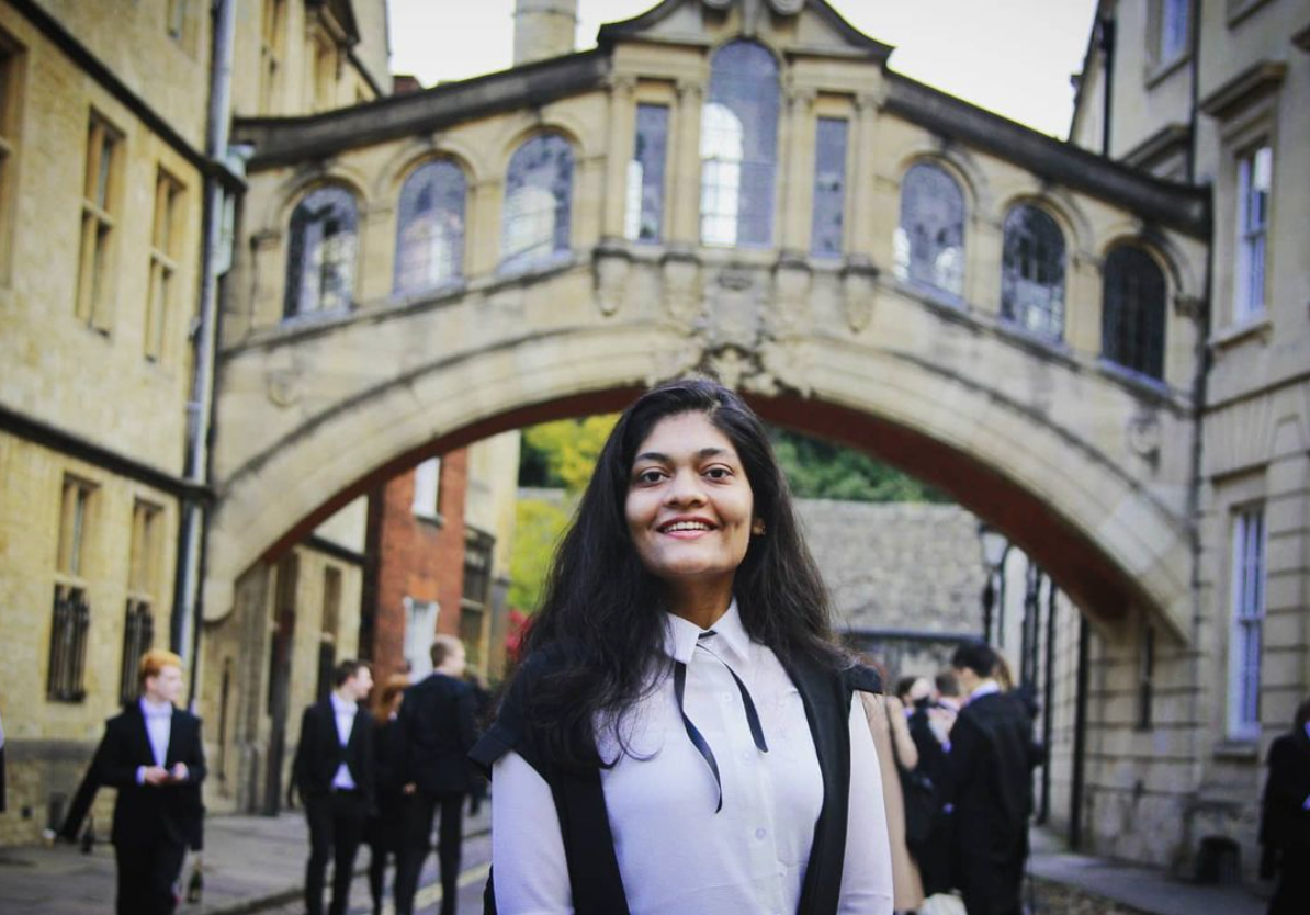 Rashmi Samant, an Oxford graduate student (via Instagram)