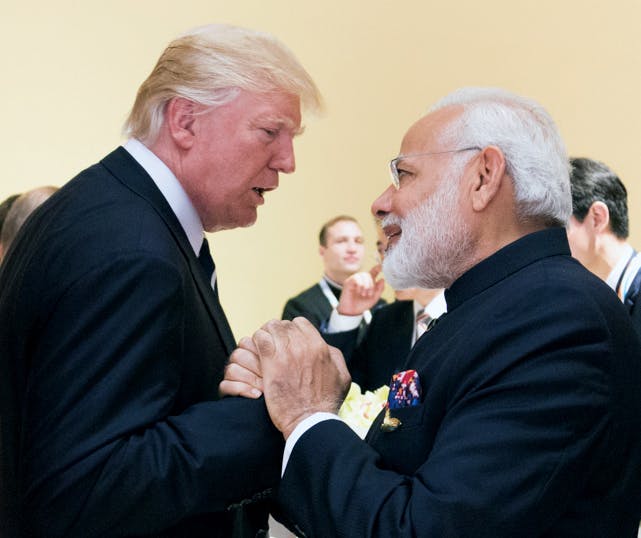 U.S. President Donald Trump and India Prime Minister Narendra Modi at the G20 Summit (Wikimedia)