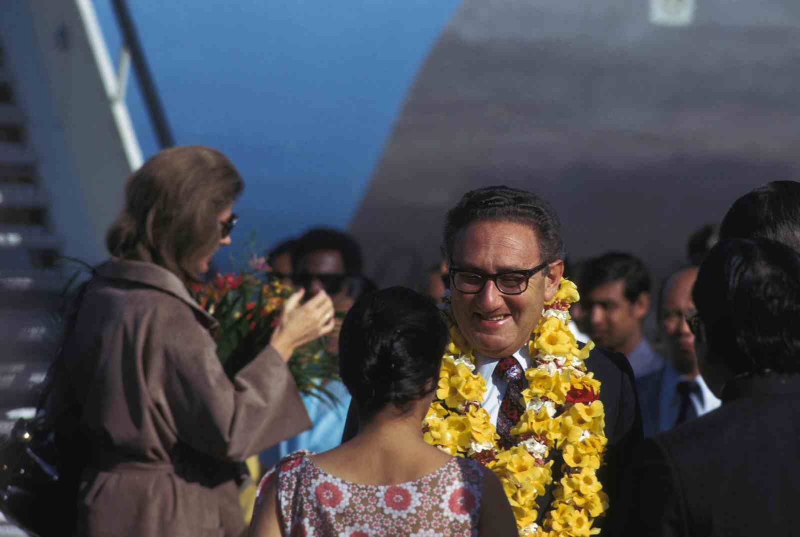 Henry Kissinger in India in 1974 (Michel LAURENT/Gamma-Rapho via Getty Images)
