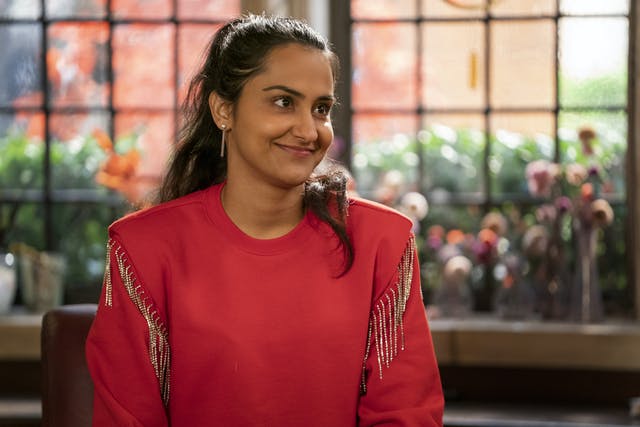 Amrit Kaur plays a quirky, Indian American student and comedy writing aspirant at fictional Essex College on Mindy Kaling's co-created series on HBO Max called, The Sex Lives of College Girls.